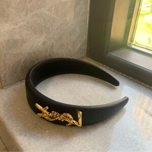 Yves Saint Laurent Metal Letter Headband